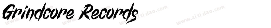 Grindcore Records字体转换